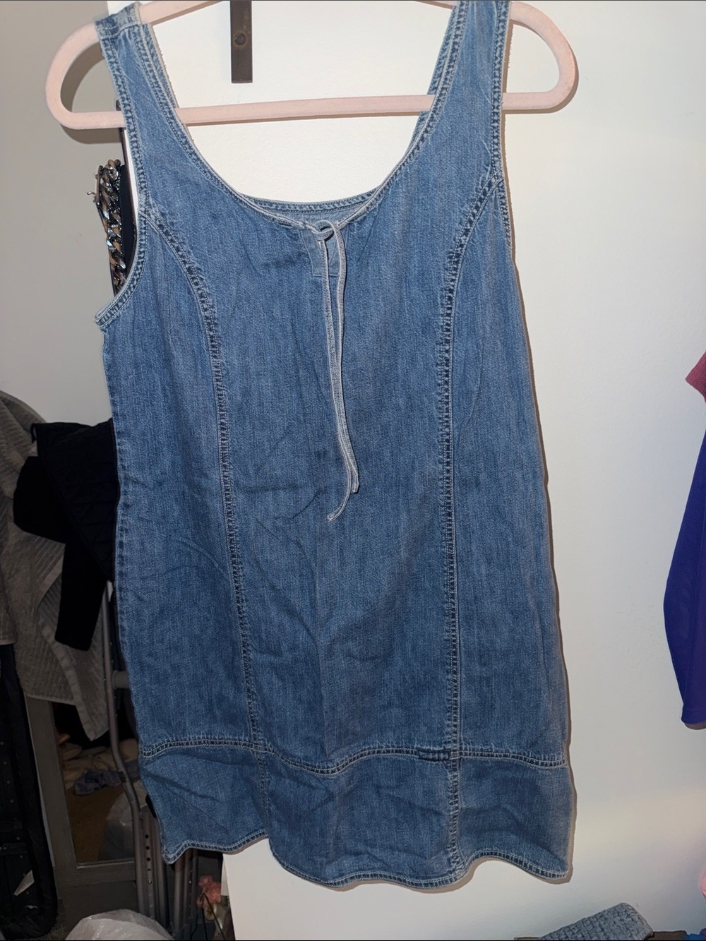 Calvin Klein Jeans Blue Denim Mini Dress